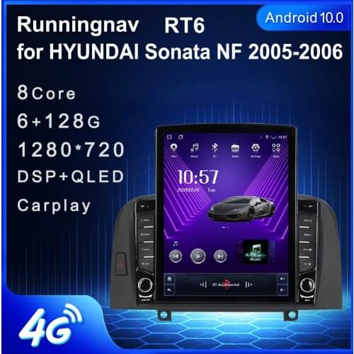 9.7" Android 10.1 For HYUNDAI Sonata NF 2005-2006 Tesla Type Car Radio Multimedia Video Player Navigation GPS