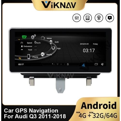 For-AUDI Q3 2011-2018 3G 10.25 inch car GPS navigation multimedia player head unit tape recorder