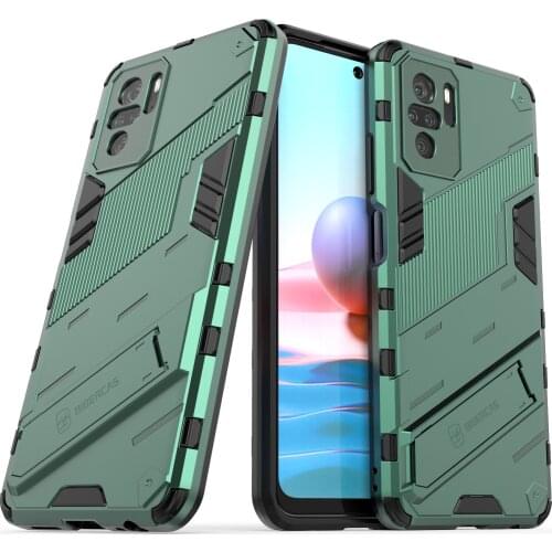 For Xiaomi Redmi Note 10 Pro Case ShockProof Armor Stand Cover Xiaomi Redmi Note 10S 1 0 S Note10 10Pro Holder Covers Funda