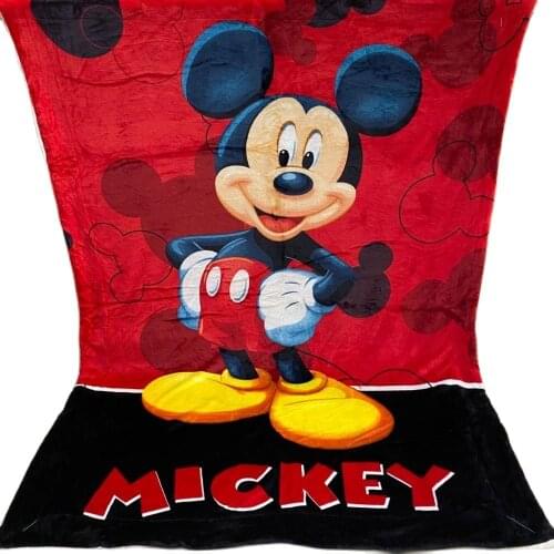 Disney Red Mickey Mouse Sherpa Double Office Lunch Break Air Conditioning Sofa Blankets Student Single Blanket Bedroom Decor