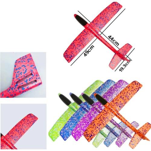 EVA Aircraft Airplane Made Of Foam Plastic Hand Launch Throwing Glider Inertial Foam Airplane Plane Model Outdoor Toys