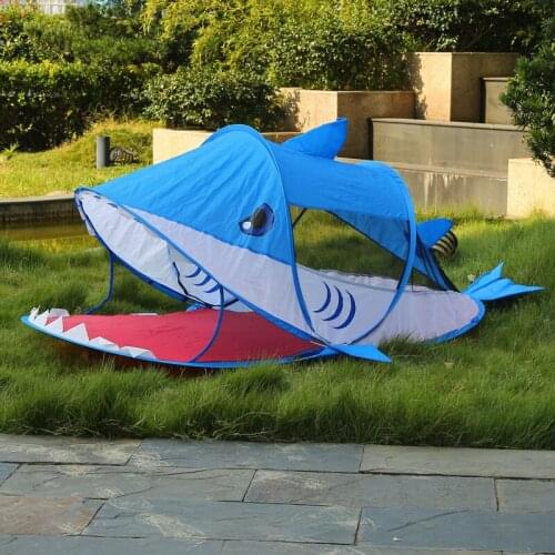[TML] Indoor Game Room animal shark children tent Kids Playhouse Princess castle Play house travel tent Beach tent outdoor toy