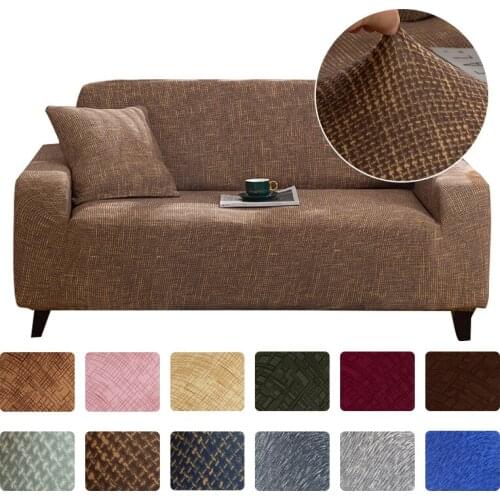Fashion Geometric Line Print Sofa Cover All-inclusive Stretch Elastic Sofa Covers For Living Room Armchair Loveseat Slipcovers