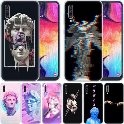 Soft Silicone Case David Medusa Vaporwave Art for Samsung Galaxy A50 A70 A80 A40 A30 A20 A10 A20E A2 CORE A9 A8 A7 A6 Plus 2018