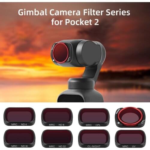 ND 4 8 16 32 Filter for DJI Pocket 2 UV CPL Natural Night Filters for POCKET 2 Neutral Density Filters Gimbal Camera Accessories