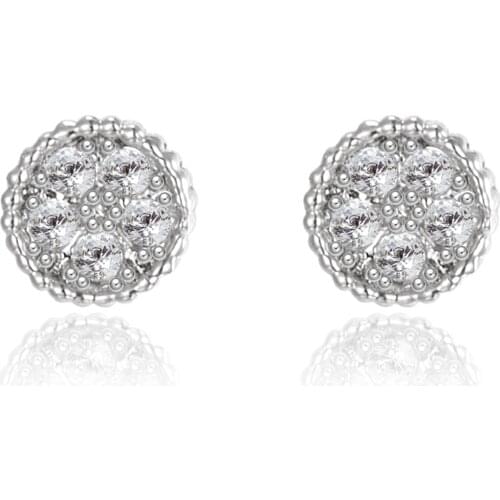 Korean New Arrival Simple Mini Rhinestone Stud Earrings For Women Fashion Minimalist Zirconia Oorbellen Bijoux Party Jewelry