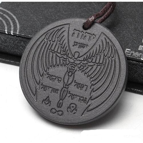 New Quantum Science Scalar Energy Necklace Round Pendant for Men Woman Tourmaline Volcanic Stone Jewelry