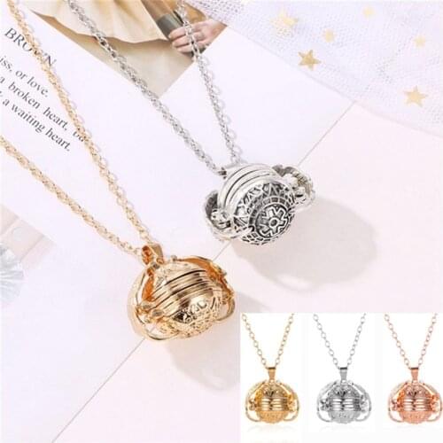 Photo Locket Frames Necklace Silver Heart Open Love Gift Women Men Pendant