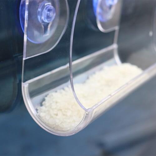 Plastic Clear Bird Feeder With Suction Cup For Garden Yard Outside Decoration Removable Sliding Tray