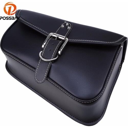 POSSBAY Motorcycle Saddlebags Storage Swingarm Bags Saddle Bags Side Tool Bags Storage Pouch For Harley Sportster 883 Cruiser