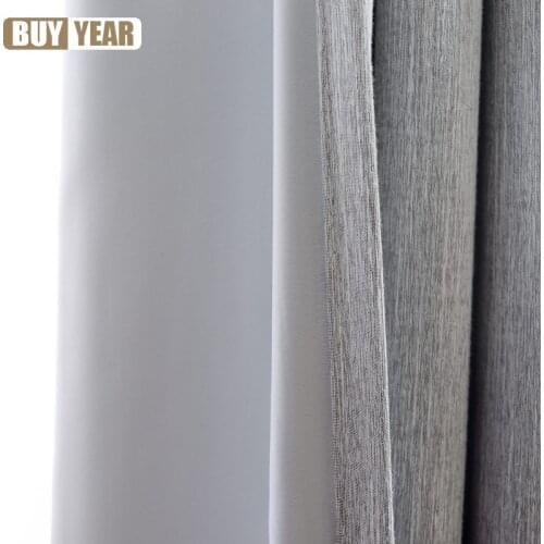 Natural Environmental Protection Cotton Bamboo Curtains for Living Room Bedroom Study Simple Modern Blackout Curtains Custom