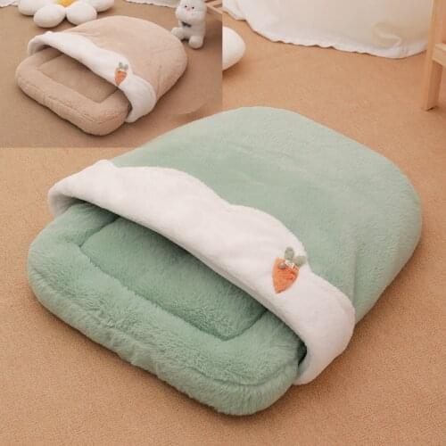 Cat Sleeping Bag Self Warming Cat Beds for Indoor Cats Cute Soft Cat Bed Mat Washable Kitten Bed for Puppy & All Size Cats