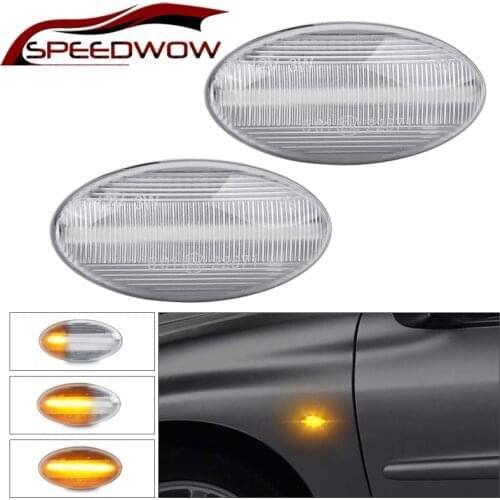 SPEEDWOW LED Side Marker Signal Light Indicator Lamp For Peugeot 1007 107 206 207 Citroen C1 C2 C3 C5 C6 Car Exterior Parts