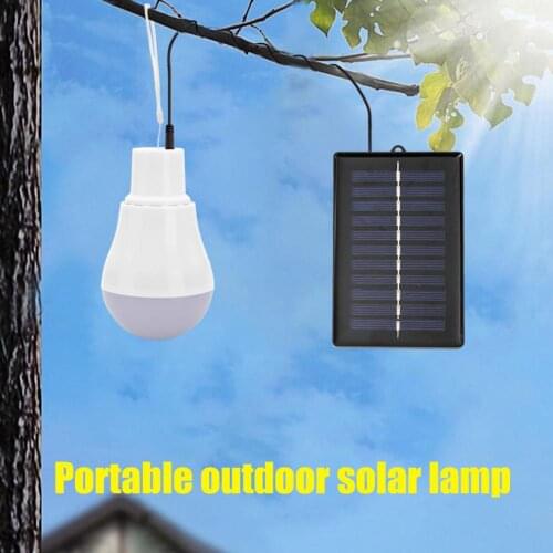 15W 300LM Low Power Consumption LED Bulbs Portable USB Rechargeable Solar Energy Power Lamps Long Life Outdoor Lighting