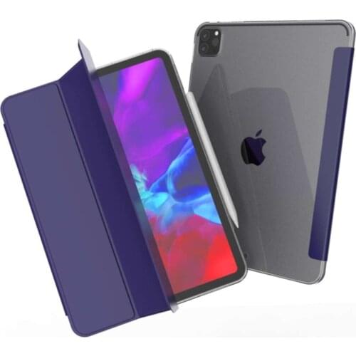 Ipad Pro 11 2 2nd generation 2020 Case Pu Leather Smart Case A2228 A2068 A2230 A2231 Navy Blue