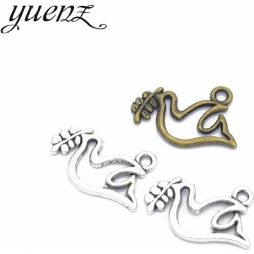 YuenZ 30pcs 3 colour Antique Silver color animal bird Charm fit for Bracelets Necklace DIY Metal Jewelry Making 19*11mm D508
