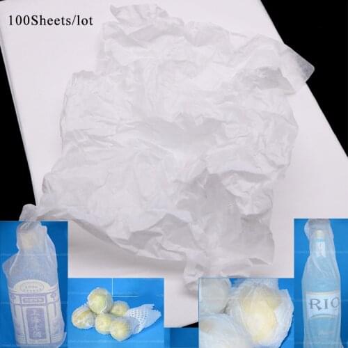 100Sheets/Lot A4 Translucent Wrapping Papers Tissue Paper Bookmark Gift Fruit Wrapping Papers Floral Gift Packaging Material