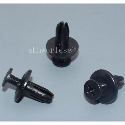 Shhworldsea 100PCS Front Fender Skit Push-Type Retainer For Prelude 1996-92 90683-SA5-003 Auto Clip Fastener Auto Plastic