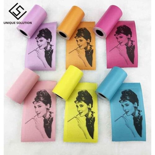 3Pcs/set Self Adhesive Thermal Sticker Printing Paper Paste Bill Receipt Colorful Durable for Paperang printer small POS machine