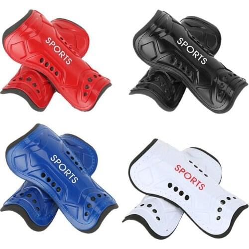 4 Pairs Football Shin Pads Plastic Soccer Guards Leg Protector For Kids Adult Protective Gear Breathable sport Knee Sleeves