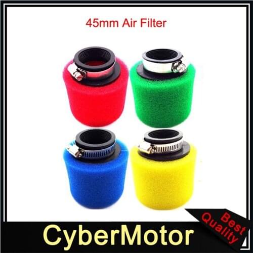 45mm Foam Air Filter Cleaner For 125cc 140cc 150cc Engine Pit Dirt Bike Motorcycle Go Kart Scooter Moped ATV Quad 4 Wheeler