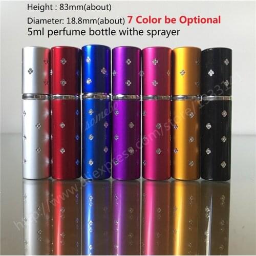 5ml Mini Spray Perfume Bottle, Travel Refillable Empty Cosmetic Container 5cc Perfume Bottle Atomizer Bottle 1000pcs/lot