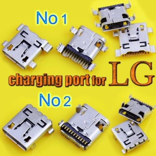 6pcs Micro USB Charging Port socket for LG G2 G3 G5 F320L micro usb charger charging connector plug dock jack socket port