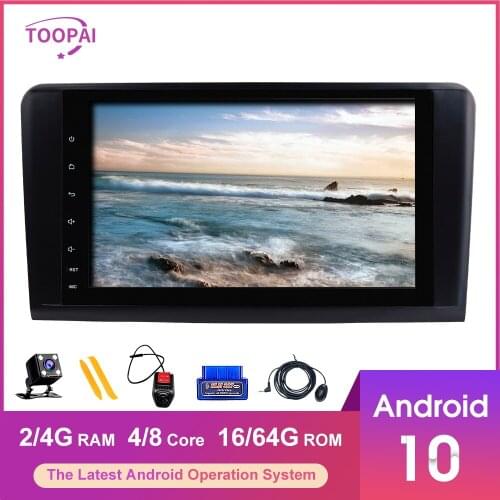 TOOPAI Android 10 For Mercedes Benz GL ML CLASS W164 X164 ML350 ML450 2005-2012 Auto Radio GPS Navigation Multimedia Player
