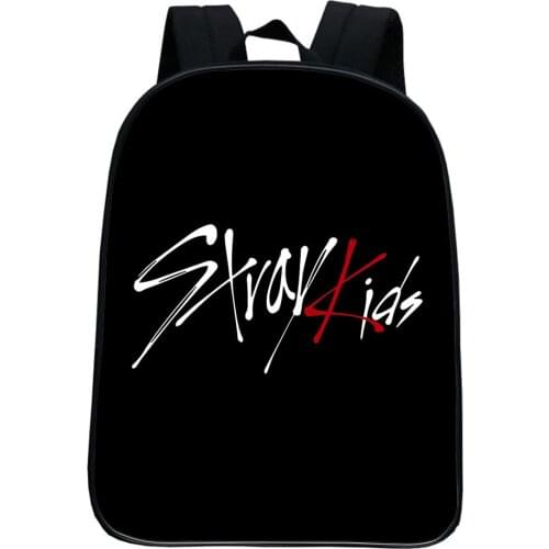 Stray Kids Backpacks Boy Girl Backpack Children Bag Fashion Cartoon Zipper Small School Bag Singer Casual Bookbag Mochila