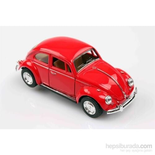 Kinsmart 1967 Volkswagen Classical Beetle 1/32 Czech Leave Die Cast Model Car Red