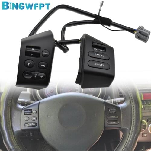 Steering Wheel Control Buttons With Red Backlight Car styling buttons FOR Nissan LIVINA & FOR Nissan TIIDA & For SYLPHY
