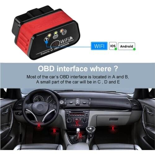 KONNWEI KW903 Wireless Wifi OBD2 Scanner 12V Diagnostic Code Reader for Android and iOS Auto Scanner Code Reader