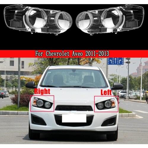 Front Headlight Lens Cover Lampshade Glass Lampcover Caps For Chevrolet Aveo 2011-2013 Car Replacement Lens Auto Shell Cover