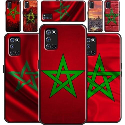 Morocco Moroccan Flag Case For OPPO A15 A91 A83 A3S A5S A1K A52 A72 A5 A9 A31 A53 2020 Find X3 Pro F5 F7 Cover