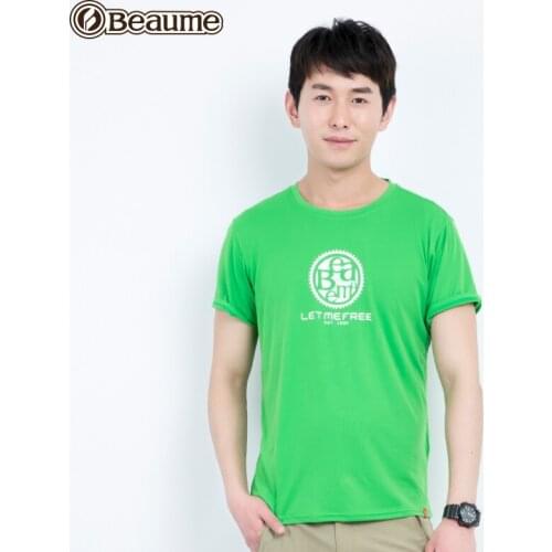 Beaume Brand Men Camping Hiking T-Shirts Large Size Short Sleeve Round Neck t-Shirts Fashion PrintFEA52151