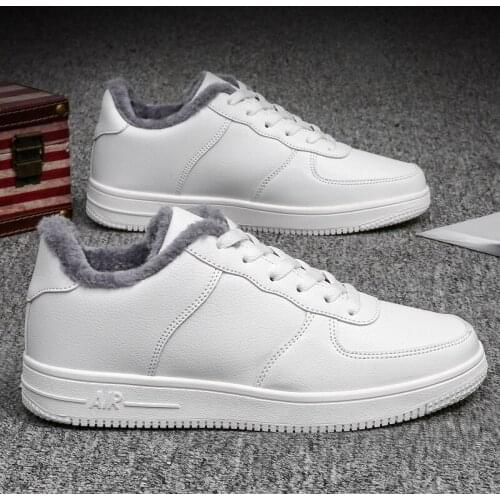 Winter men shoes fashion Walking Shoes Men Lovers Printing Fashion Little white shoes Non-Leather Casual Shoes 44