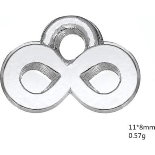 NEW 2021 Infinity Symbol metal charm connectors jewelry Charms For Jewelry Making