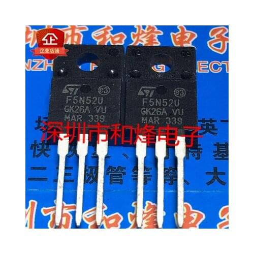 Original New 5PCS / STF5N52U 5N52 4.5A 525V TO-220F TO220F