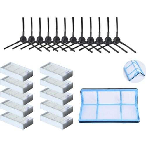 Primary Dust Filter Side Brush Efficient Hepa Filter For Ilife V5 V5S V3 V3S V5Pro V50 V55 X5 V5S Pro Robot Vacuum Cleaner Parts
