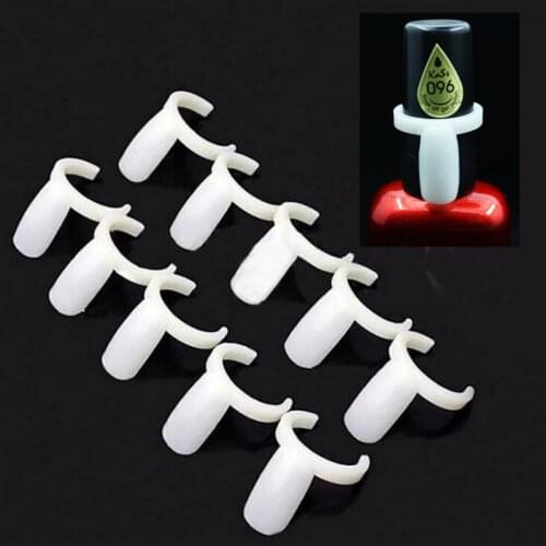 False Nail Tips Display Plastic Ring Color Plate Nail Polish Bottle Color Card Ring Display Plate Nail Polish Color Card 50pcs