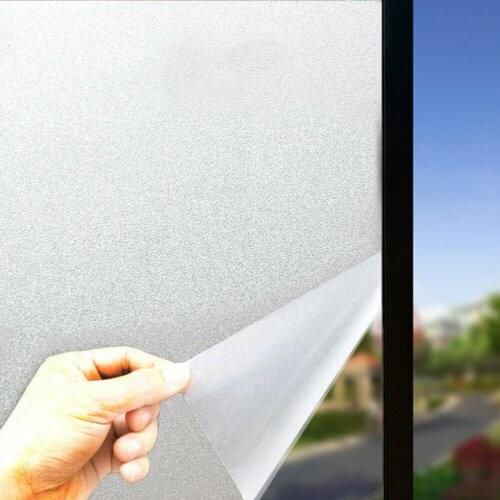 45cm PVC Frosted Window Film Waterproof Glass Sticker Home Office Bedroom Poster Paster Bathroom Glass Decals