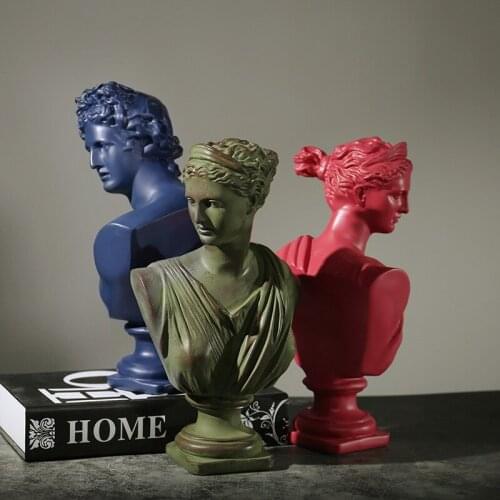 Handmade Crafts Sketch Character Statue Abstract David Sculpture Model For Home Decoration Accessories Showcase Decoration Props