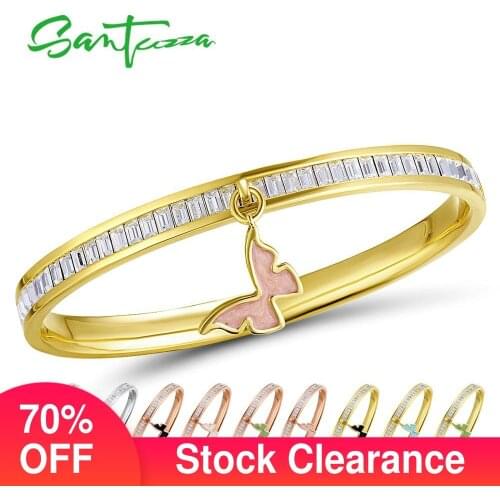 Золотые браслеты SANTUZZA China At AliExpress