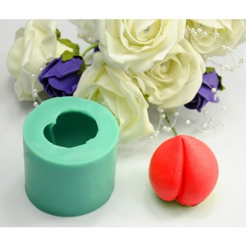 Silicone mold Birthday peaches shape Decoration Claymold Fondant cake mould Baking mold SQ16103