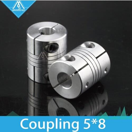 Clamp Type More Firmly 3D Printer accessories elastic coupling 5x8mm Z AxisConnector Two Size Shafts Together DIY Maker