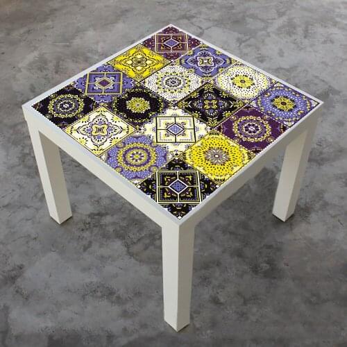 Thickened tile stickers Kitchen bathroom decoration hard wallpaper Waterproof self-adhesive PVC wall sticker table protector