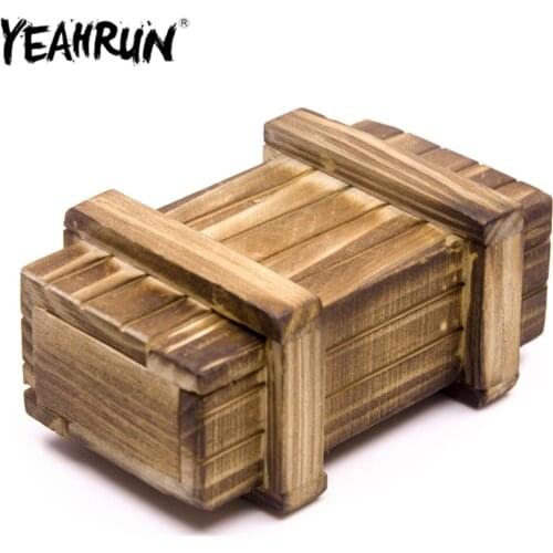 YEAHRUN RC Rock Crawler 1:10 Decor Accessories Wooden Box 105x65x45mm for Axial SCX10 D90 D110 Traxxas TRX-4 Parts