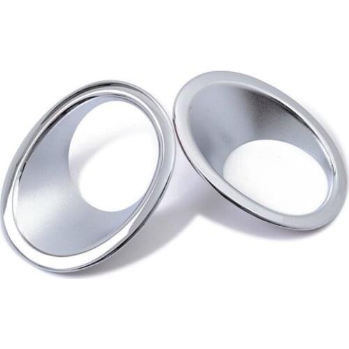 2PCS Front Bumper Fog Light Trim Rim Lamp Cover Cap Car Styling Reflective Sticker Kit Accessories For Honda CR-V CRV 07-09