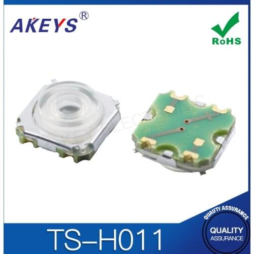 5PCS TS-H011 10*10*4.0H Auto switch Tactile Switch SMD 4 Pin Push Button Switch With Red LED