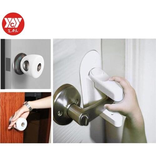 4 pcs Plastic Kids Safety Door Locks Baby Protection Anti-open Doors Handle Security Latch Locking Doors for Children Safety